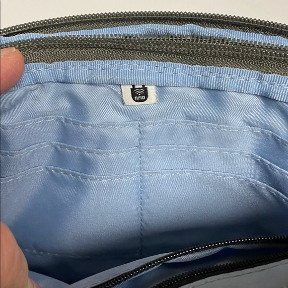 Baggallini Charcoal Messenger Bag - Picture 10 of 14